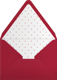 Watercolor Reindeer Party Invitation Envelope