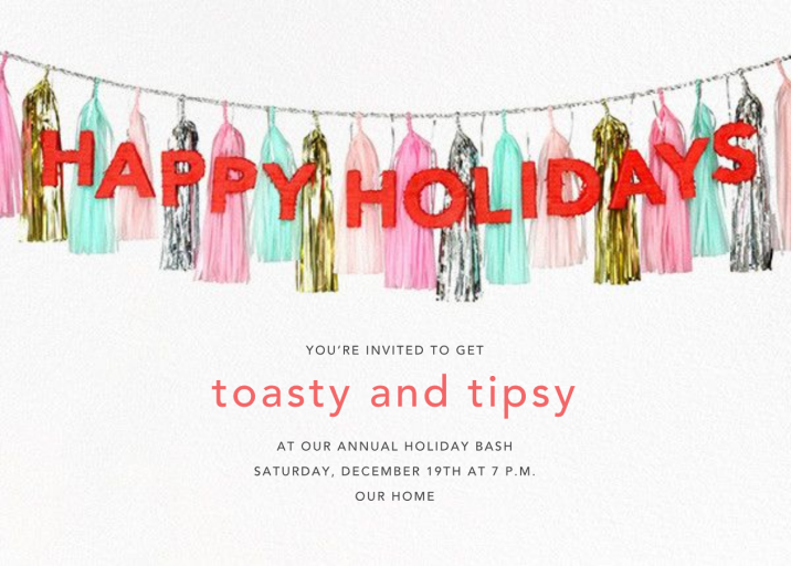 Holiday Glimmer - Holiday Party Invitation by CONFETTISYSTEM