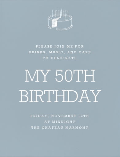 Pacific - 50th Birthday Invitation by Paperless Post