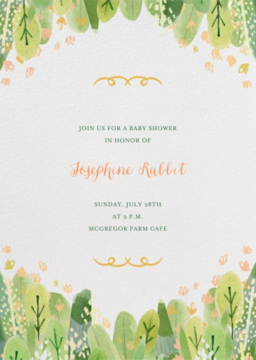 Leaf Hedge - Baby Shower Invitation by Paperless Post