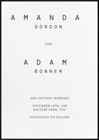 Type and Space - Save the Date by Paperless Post