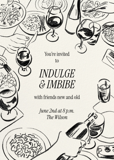 Table to Toast - Party Invitation by Paperless Post