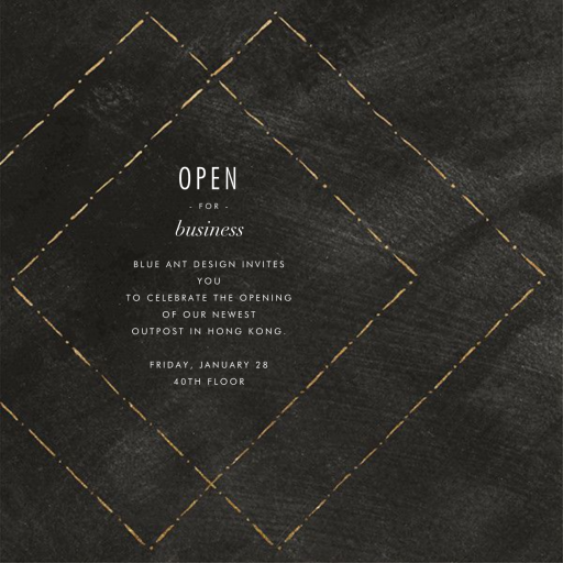 Posh - Business Event Invitation by Kelly Wearstler