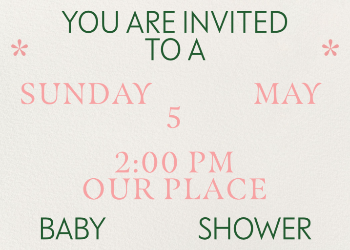 Keep It Sweet (Horizontal) - Baby Shower Invitation by Goods Gang