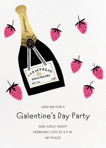 Pink Berries - Galentine's Day Invitation by Hello!Lucky