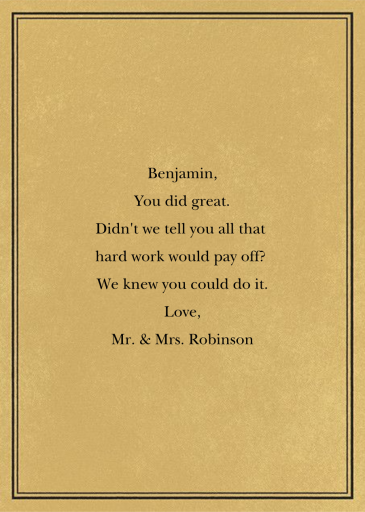 Cross Section - Graduation Card by Paperless Post - Back