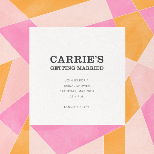 Mosaico - Invitación para despedida de soltera de Paperless Post