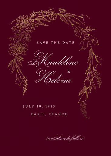 Blooming Arch - Save the Date by Paperless Post