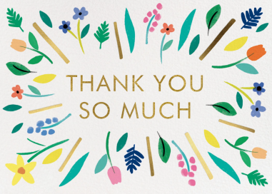 Thank You Burst (Charlotte Trounce) - Thank You Card by Wrap