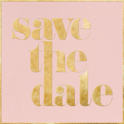 A Golden Date - Bar & Bat Mitzvah Save the Date by kate spade new york