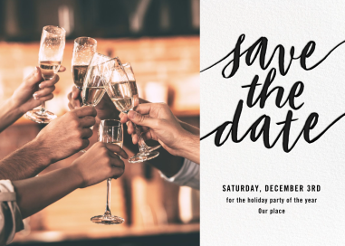 Evelina (Photo) - Holiday Save the Date by Paperless Post