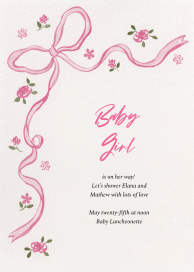 Rosy Bow by Paperless Post