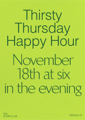 Type Focus - Party Invitation by Both