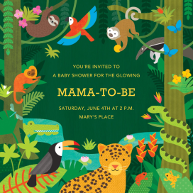 Jungle Jamboree - Baby Shower Invitation by Petit Collage