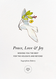 Peaceful Dove - Business Holiday Card by Felix Doolittle