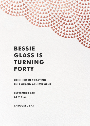 Savoy (Square) - Birthday Invitation by Paperless Post