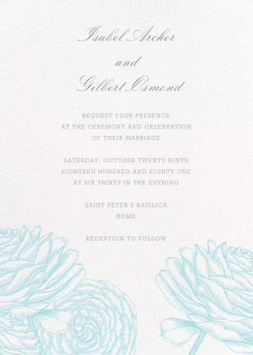 Ranunculus - Wedding Invitation by Paperless Post