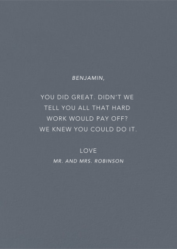 Adventure Awaits - Graduation Card by Hello!Lucky - Back