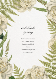 Fern Bouquet - Spring Party Invitation by John Derian