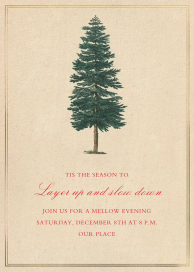 Ponderosa Pine - Christmas Party Invitation by John Derian