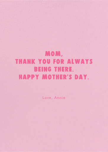 Happy D'otter - Mother's Day Card by Party Mountain - Back