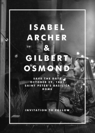 Portrait Outline - Save the Date by Paperless Post