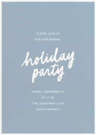 Holiday Party Script by Sugar Paper
