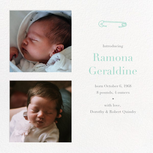 Twin Squares by Paperless Post