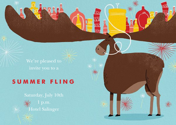 Moosed Up - Canada Day Invitation by Paperless Post