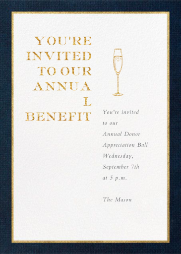 Oro (Tall) - Appreciation Event Invitation by Paperless Post