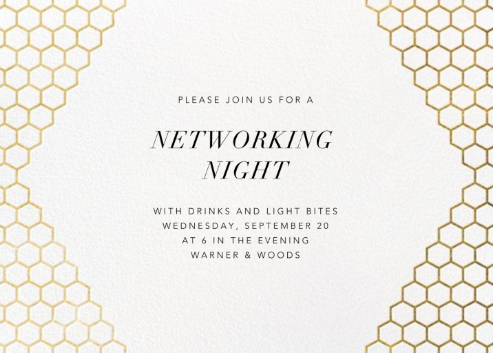 Honeycomb Party - Networking Event Invitation by Paperless Post