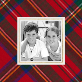 Tartan (Photo) - Christmas Card by Oscar de la Renta
