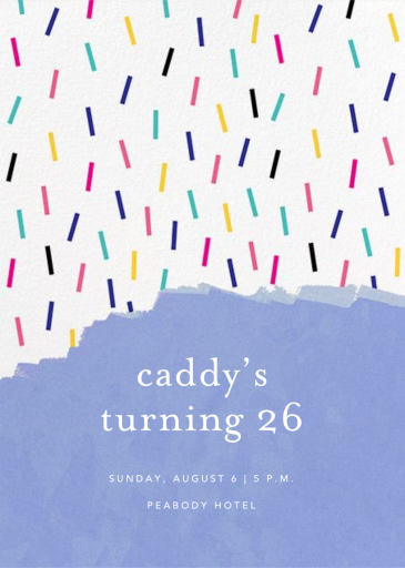 Confetti Cascade by Ashley G