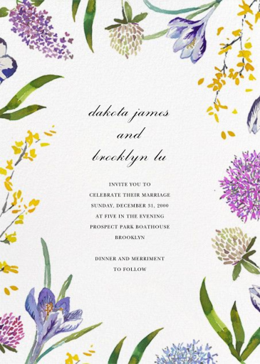 Spring Florets - Invitation by Happy Menocal