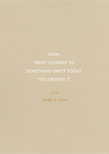 Favorite Flowers - Greeting Card by Carolyn Suzuki Studio - Back