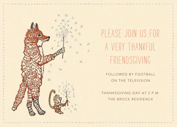 Two Wishes - Thanksgiving Invitation by Coral & Tusk