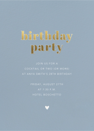 Blue Birthday by Sugar Paper