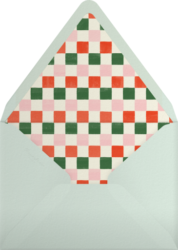 Photo Holiday Bow Collage Card Envelope