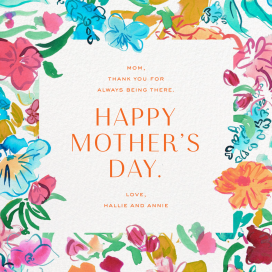 Fresh Flowers - Mother's Day Card by Liberty