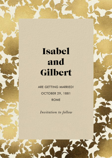 Floral Shadow - Save the Date by kate spade new york