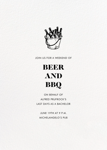 Full-Page Photo Tall (Double-Sided) - Bachelor Party Invitation by Paperless Post - Back