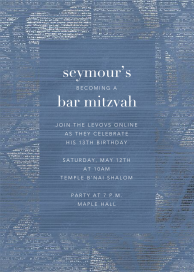 Prism Frame - Bar & Bat Mitzvah Invitation by Kelly Wearstler