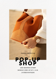 Wide Modern Border (Photo) - Shopping Event Invitation by Paperless Post