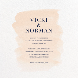 Basic Brushstroke - Wedding Invitation by Sugar Paper