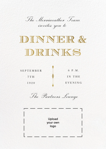 Striped Lettering (Customizable Template) - Business Event Invitation by Paperless Post