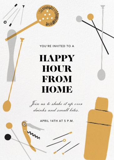 Home Is Where the Bar Is - Spring Party Invitation by Crate & Barrel