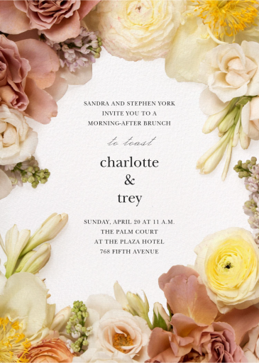 Pluviose - Wedding Brunch Invitation by Putnam & Putnam