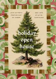 Evergreen Evening - Holiday Party Invitation by John Derian