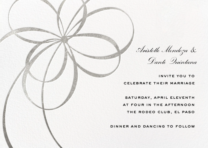 Belle Boulevard Invite - Wedding Invitation by kate spade new york