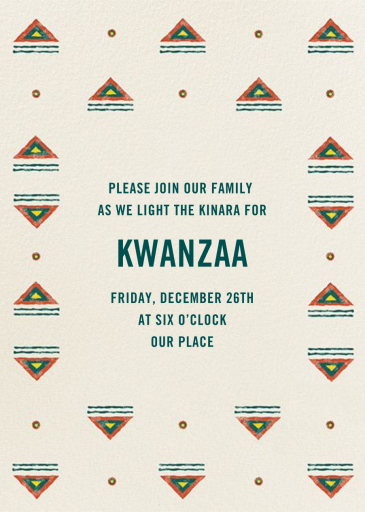 Mudcloth - Kwanzaa Invitation by Paperless Post